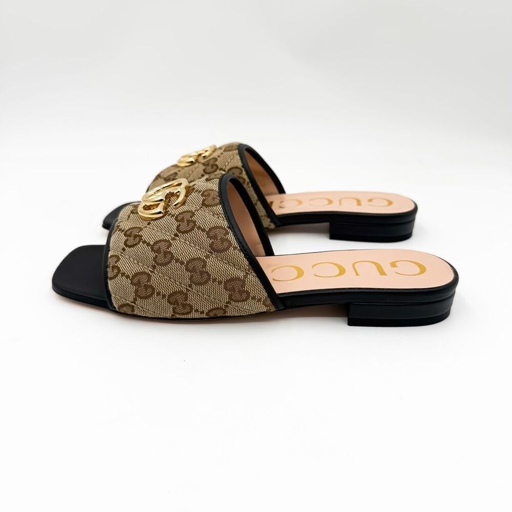 Gucci GG Marmont Monogram Matelasse Slide Sandals EU 37 US 7 - Picture 4 of 12